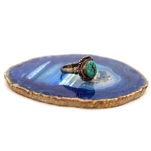 Mexico Sterling Silver Chrysocolla Ring
